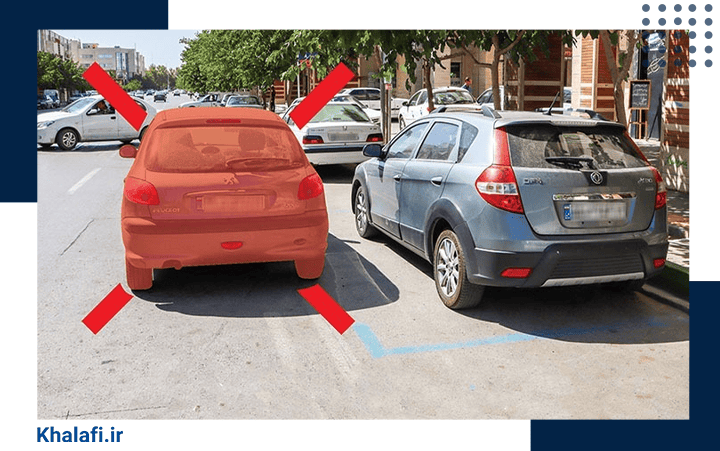 معنای توقف دوبله در محل ایستادن ممنوع