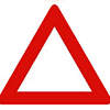 تابلو راهنمایی و رانندگی به شکل مثلث
